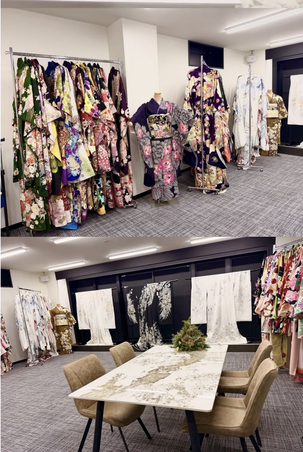 名古屋振袖レンタル専門店#振袖gramの振袖試着コーナー